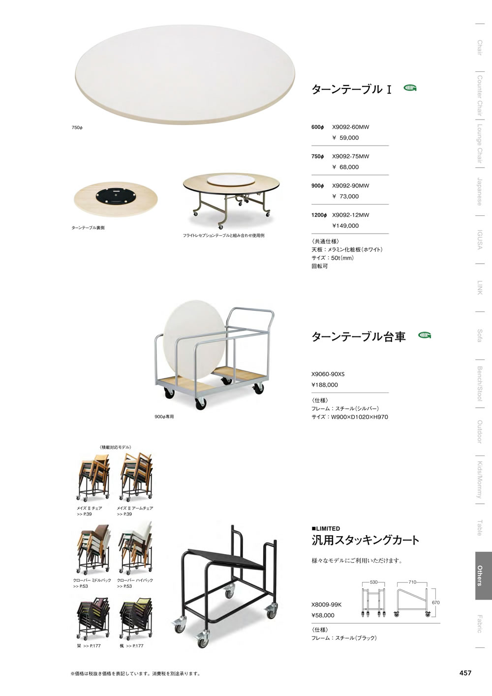 ターンテーブル｜ターンテーブル台車｜汎用スタッキングカート