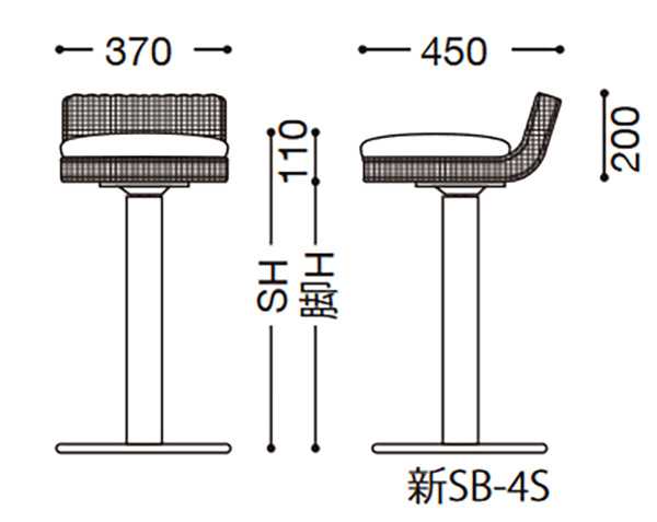 ポサーダSK+新SB-4S サイズ