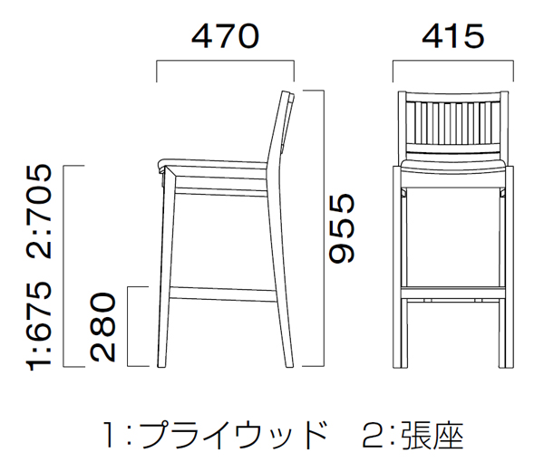 レサンカウンター　図面