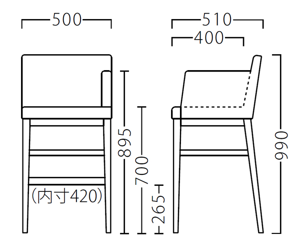 ザップスタンド肘付き　図面