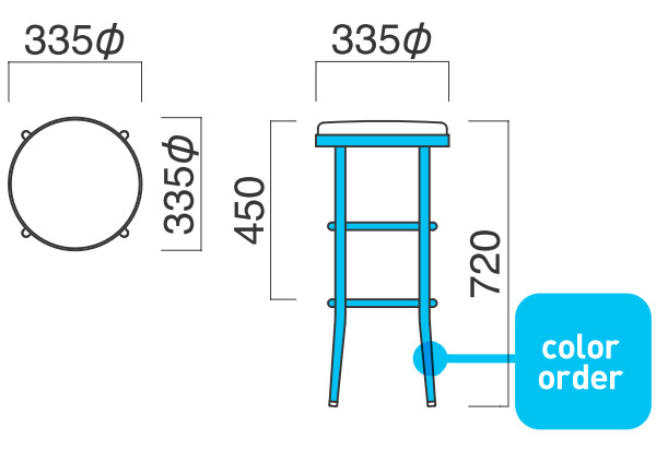 ワルツハイスツール-2　図面