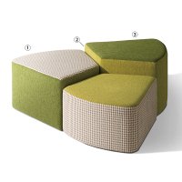 オルテソファ 張地 ①参考品 ②アネルカMS（Dランク布地）③アネルカG（Dランク布地）※ご希望の際はお問い合わせください