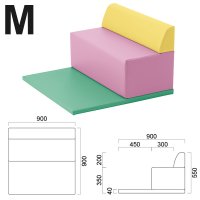 M(ソファ+マット)  張地：レザー・B-15(No.46,31,24)