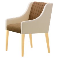 W 5N 張材：レザー・C-22（No.1）× 布地・D-19（ライトブラウン）