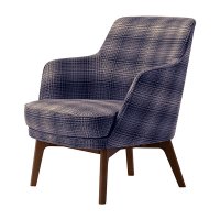 W一人掛　1N 張地：布地・E-27（ダークブルー）柄合わせ張り