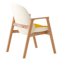 5N 張材：レザー・B-15(No.35)×布地・B-77（イエロー）背面