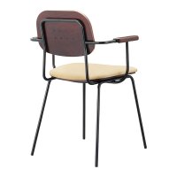 フレーム塗装色：BL、木部塗装色：2(BR) 、 張地：D/レザー・ノーマン1