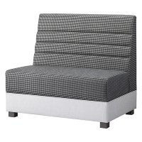 2人用イス 張地：背・座/ブルテリアチェックL UP5490、他/シルキーラスタルⅡ UP5234