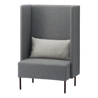 1P-2 フレーム：MDB（ツートン張） 張地：布・N.C. NC-126（Dランク） 背クッション：布・リボン RB-331