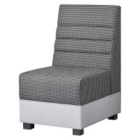 1人用イス 張地：背・座/ブルテリアチェックL UP5490、他/シルキーラスタルⅡ UP5234
