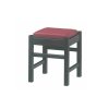 B/ブラック、張地：赤レザー
