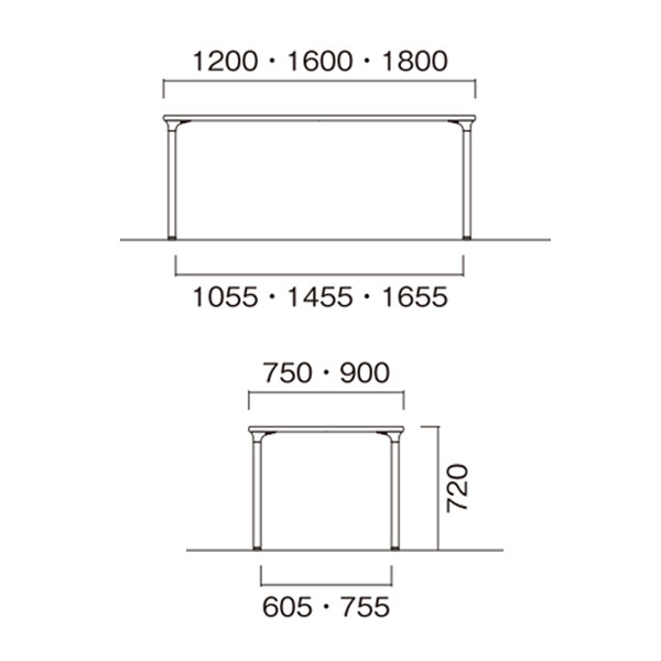 FMDシリーズ 抗菌 施設テーブル