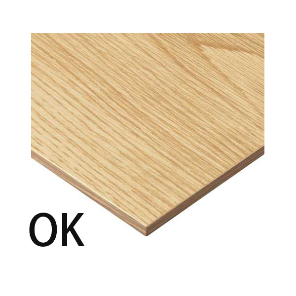 OK 天板：突板/オーク板目、面材：突板/オーク