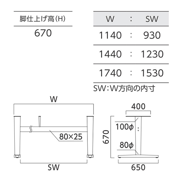 IAW脚 木製テーブル脚