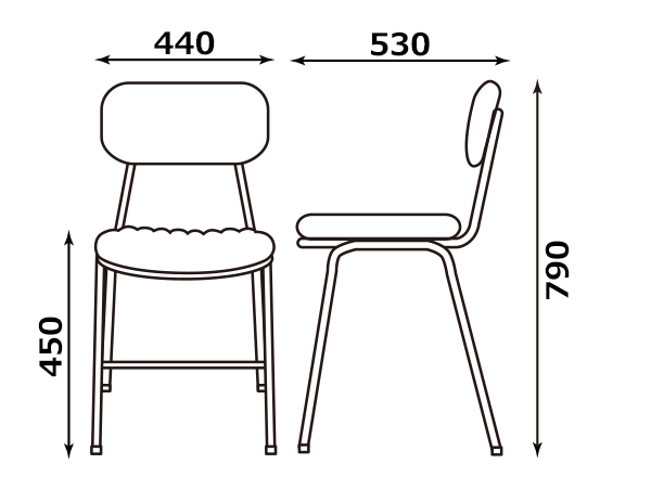 オーレレギュラーチェアサイズ