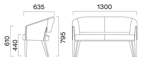ドメニカ 木製椅子 クレス（CRES）｜店舗家具ピースワーク